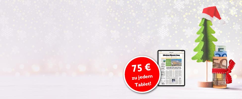 Wunsch-Tablet zu Ihrem Abo + 75 € 