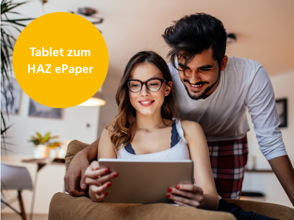 Tablet für Abonnenten der digitalen HAZ