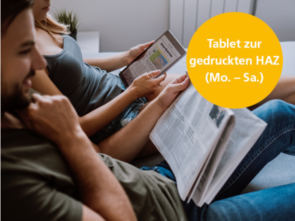 Tablet für Abonnenten der gedruckten HAZ